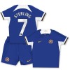 Virallinen Fanipaita + Shortsit Chelsea Sterling 7 Kotipelipaita 2023-24 - Lasten